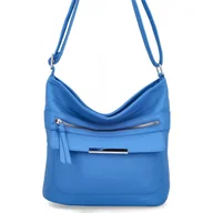 Torebki damskie - Uniwersalna Torebka Damska Listonoszka firmy Herisson 1052L2092 Niebieska - miniaturka - grafika 1