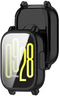 Akcesoria do smartwatchy - Bizon Etui z osłoną ekranu Case Watch Felipe do Xiaomi Redmi Watch 5 Active, czarne - miniaturka - grafika 1