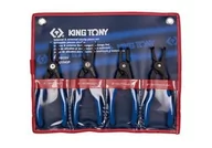 Kombinerki i obcęgi - KING TONY SZCZYPCE SEGERA KOMPLET 4 elem. ETUI - miniaturka - grafika 1