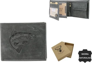 Always Wild Duży portfel męski z nubukowej skóry naturalnej - Always Wild NoSize - Portfele - miniaturka - grafika 1