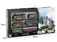 Pociągi dla dzieci - Elektryczna Kolejka Lokomotywa - Parowóz + 5 Wagonów - miniaturka - grafika 1