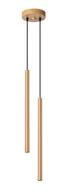 Lampy sufitowe - Złota lampa wisząca dwie tuby - A378 S9-G35 - miniaturka - grafika 1