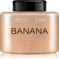 Pudry do twarzy - Makeup Revolution Baking Powder puder sypki odcień Banana 32 g - miniaturka - grafika 1