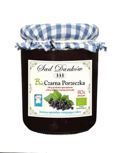 Sad Danków Czarna porzeczka 80% bio 260 g - - Dżem - miniaturka - grafika 1