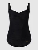 Stroje kąpielowe - Kostium kąpielowy PLUS SIZE z marszczeniami - miniaturka - grafika 1