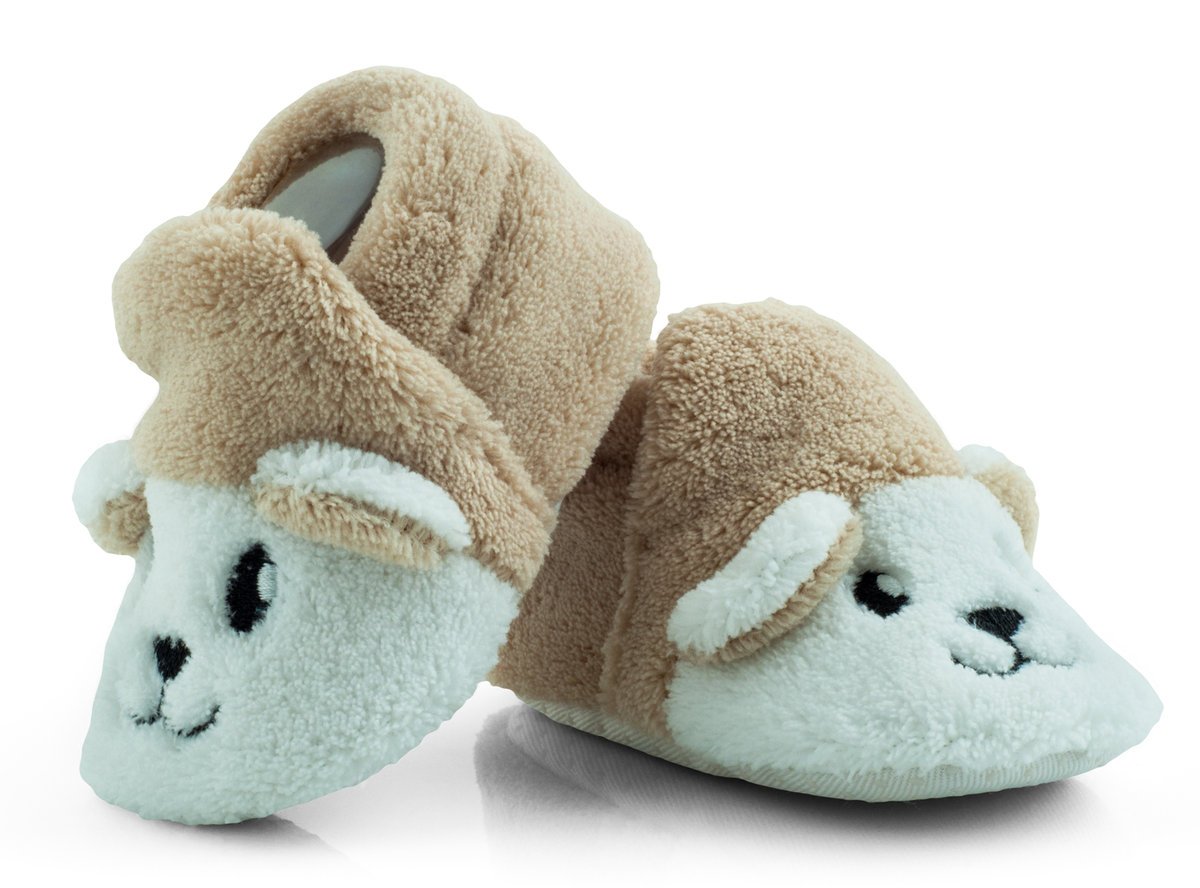 Buciki niechodki – kapcie niemowlęce beżowe 0-6 m.