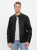 Kurtki męskie - Guess Kurtka z imitacji skóry M4RL08 WFW30 Czarny Regular Fit - miniaturka - grafika 1