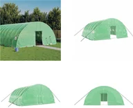 Szklarnie ogrodowe - vidaXL Szklarnia z ramą stalową zielona 36 m² 6x6x2,85 m - Szklarnia - Szklarnie - Tunel foliowy - Szklarnia wolnostojąca - miniaturka - grafika 1