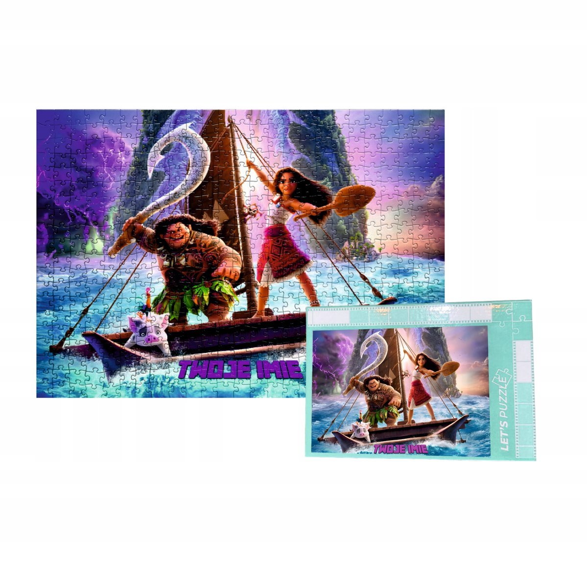 Personalizowane Puzzle Moana Vaiana skarb oceanu 500 el. - różne wzory
