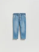Spodenki dla niemowląt - Reserved - Elastyczne jeansy carrot - niebieski - miniaturka - grafika 1