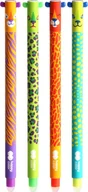 Długopisy - Happy Color Długopis Usuwalny Uszaki Wild 0,5mm Niebieski Na Blistrze/4szt HA-4120-01UW-PB4 - miniaturka - grafika 1