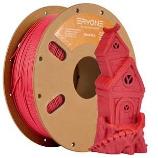 ERYONE Wood PLA Filament - Red - Filamenty i akcesoria do drukarek 3D - miniaturka - grafika 1