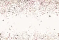 Tapety - Butterflies Rose Tapeta dla Dziewczynki w Motyle i Kwiaty - miniaturka - grafika 1