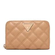 Portfele - Duży Portfel Damski Guess Giully II Sgl SWQG96 73140 Beżowy - miniaturka - grafika 1