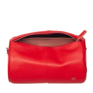 Torebki damskie - Skórzana Mała Torebka Na Ramię Z Łańcuszkiem Dudu - miniaturka - grafika 1