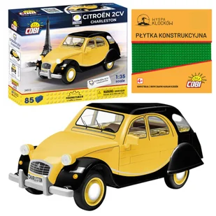 Cobi 24512 SAMOCHÓD CITROEN 2CV CHARLESTON POJAZD AUTO AUTKO 85 EL YOUNGTIMER KOMPLET  + PŁYTKA - Klocki - miniaturka - grafika 1