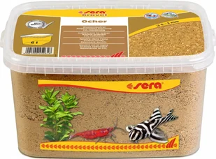 Sera Żwirek do akwarium Gravel Ocher O 0 - 2 mm 6 l, ochra - Podłoże do akwarium - miniaturka - grafika 1