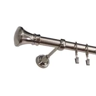 Karnisze - Karnisz pojedynczy ZEUS Ø25, 160 cm colloseum nikiel - miniaturka - grafika 1