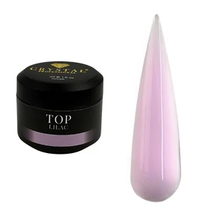 Top Lilac Crystal Professional – kamuflujący top hybrydowy UV/LED - 50ml - Utwardzacze do paznokci - miniaturka - grafika 1