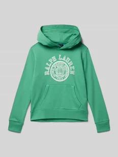 Bluza z kapturem z nadrukiem z logo - Swetry dla chłopców - miniaturka - grafika 1