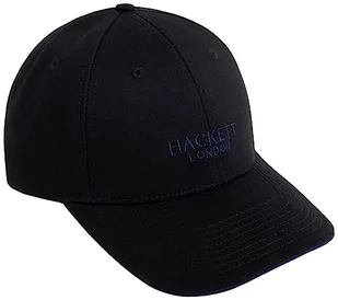 Hackett London Klasyczna czapka męska Brnd Uncap, czarny (czarny), Rozmiar uniwersalny - Czapki męskie - miniaturka - grafika 1