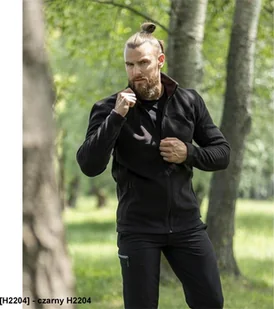 Ardon JOFLEX - Bluza polarowa męska ARDONJOFLEX czerwony S - czarny H2204 4XL - Bluzy męskie - miniaturka - grafika 1