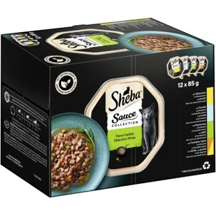 Sheba Wielopak Sauce Collection Delikatna różnorodność 12 x 85 g - Mokra karma dla kotów - miniaturka - grafika 1
