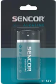 Baterie i akcesoria - Bateria jednorazowa alkaliczna, ogniwo format D, D, 1.5V, Sencor, blistr, 1-pack - miniaturka - grafika 1