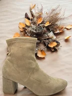 Botki damskie - Botki damskie M. Daszyński MR2263-13 beż - miniaturka - grafika 1