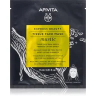 Maseczki do twarzy - APIVITA Express Beauty Tissue Face Mask Mastic Firming & Lifting Effect with Mastic  15 ml - miniaturka - grafika 1