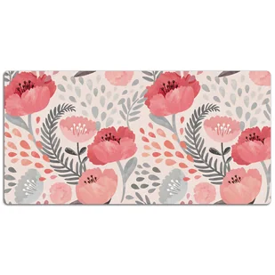 Mata ochronna z nadrukiem Malowane maki 120x60 cm, Dywanomat - Podkładki na biurko - miniaturka - grafika 1