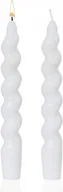Świece - Zestaw 2 Świec Bez zapachu z Wosku Sojowego Białe 2x18 cm.świeca świece - miniaturka - grafika 1