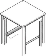Akcesoria do monitoringu - SCHROFF Szyna prowadząca Eurorack, 25 kg, 800D, 5 par - miniaturka - grafika 1