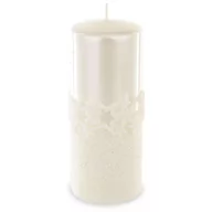 Świece - Art Pol Pol Pl Biały Świeca Ice Star Walec Duży 142958 - miniaturka - grafika 1