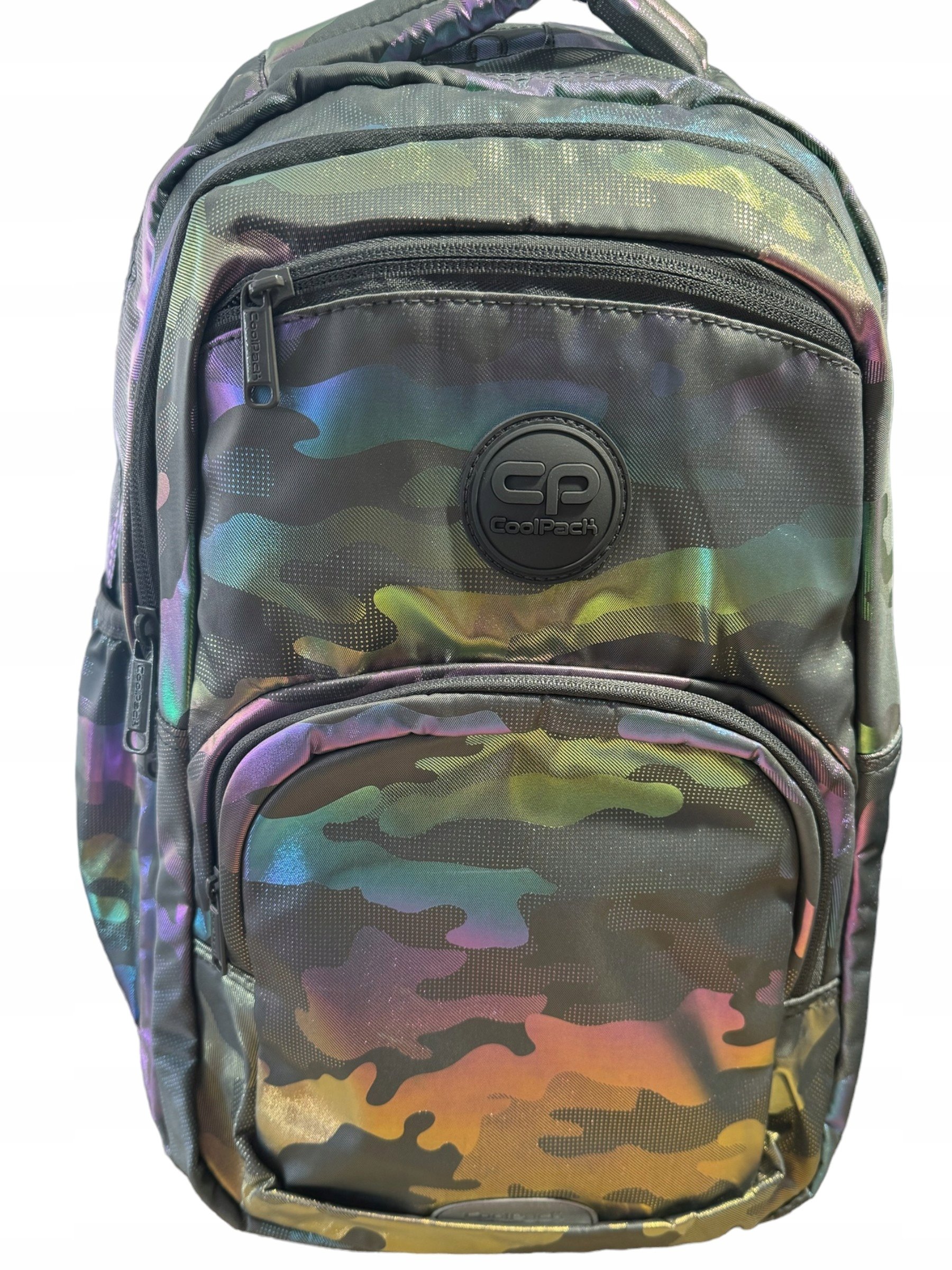 Plecak szkolny wielokomorowy CoolPack Odcienie szarości i srebra,