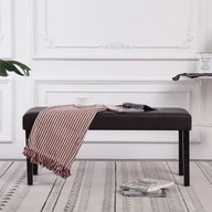 Ławki do przedpokoju - vidaXL Ławka, 106 cm, brązowa, sztuczna skóra vidaXL - miniaturka - grafika 1