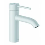 Baterie umywalkowe - KLUDI 382885376 BOZZ jednouchwytowa bateria umywalkowa; 100  DN 15; Push-Open; biały mat - miniaturka - grafika 1