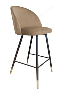 Hoker krzesło barowe Colin podstawa czarna/złota  MG06 - Taborety i hokery - miniaturka - grafika 1