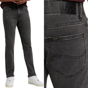 Lee SLIM FIT Extreme Motion Forge wygodne szare spodnie jeansowe W38 L32 - Spodnie męskie - miniaturka - grafika 1