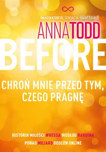 Otwarte Anna Todd Before. Chroń mnie przed tym, czego pragnę - Literatura obyczajowa - miniaturka - grafika 1