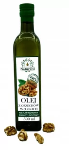 Olej orzechowy z orzechów włoskich 500ml NaturOil - Zdrowa żywność - miniaturka - grafika 1