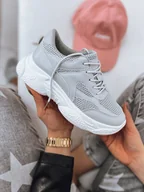 Sneakersy damskie - Sneakersy damskie RISNA szare Dstreet ZY0109-38 - miniaturka - grafika 1