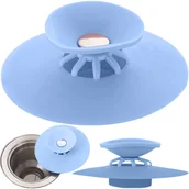 Pozostałe akcesoria kuchenne - Korek Z Sitkiem Silikonowy Do Zlewu Umywalki Wanny - miniaturka - grafika 1