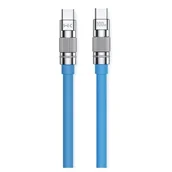 Pozostałe akcesoria do telefonów - WEKOME WDC-188 Wingle Series - Kabel połączeniowy USB-C do USB-C 100W Fast Charging 1 m (Niebieski) - miniaturka - grafika 1
