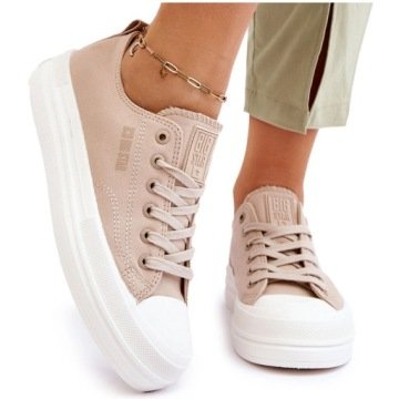 Niskie Tenisówki Klasyk Big Star LL274969 Beż 37