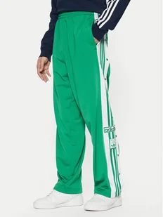 adidas Spodnie dresowe Adibreak JP3762 Zielony Regular Fit - Spodnie sportowe męskie - miniaturka - grafika 1