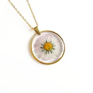 Naszyjniki - Naszyjnik z kwiatami, prezent dla kobiet - miniaturka - grafika 1