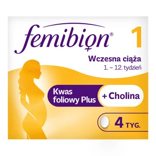Merck SP.Z O.O Femibion 1 Wczesna ciąża 28 tabletek - Witaminy i minerały - miniaturka - grafika 1