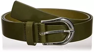 Paski - BOSS Damski pasek Carol 3 cm-VC pasek, Dark Green303, 100 - miniaturka - grafika 1