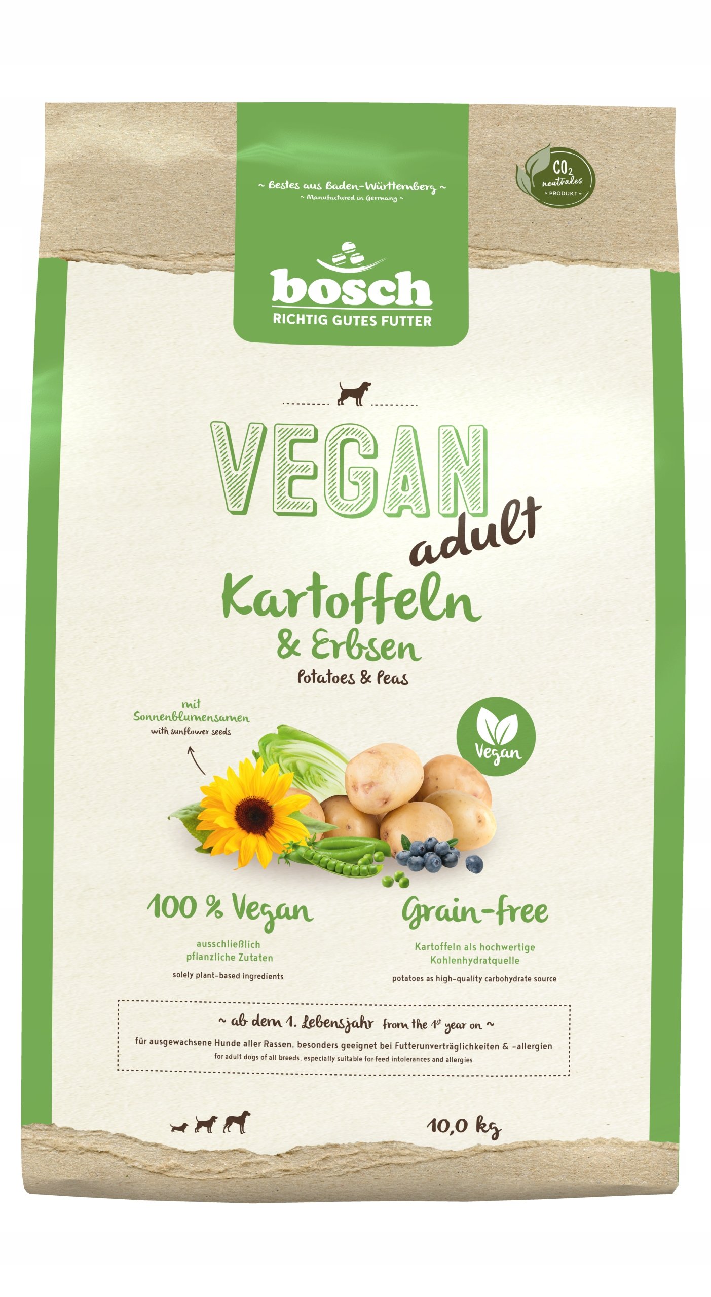 bosch HPC Adult Vegan, ziemniaki i groch - 10 kg